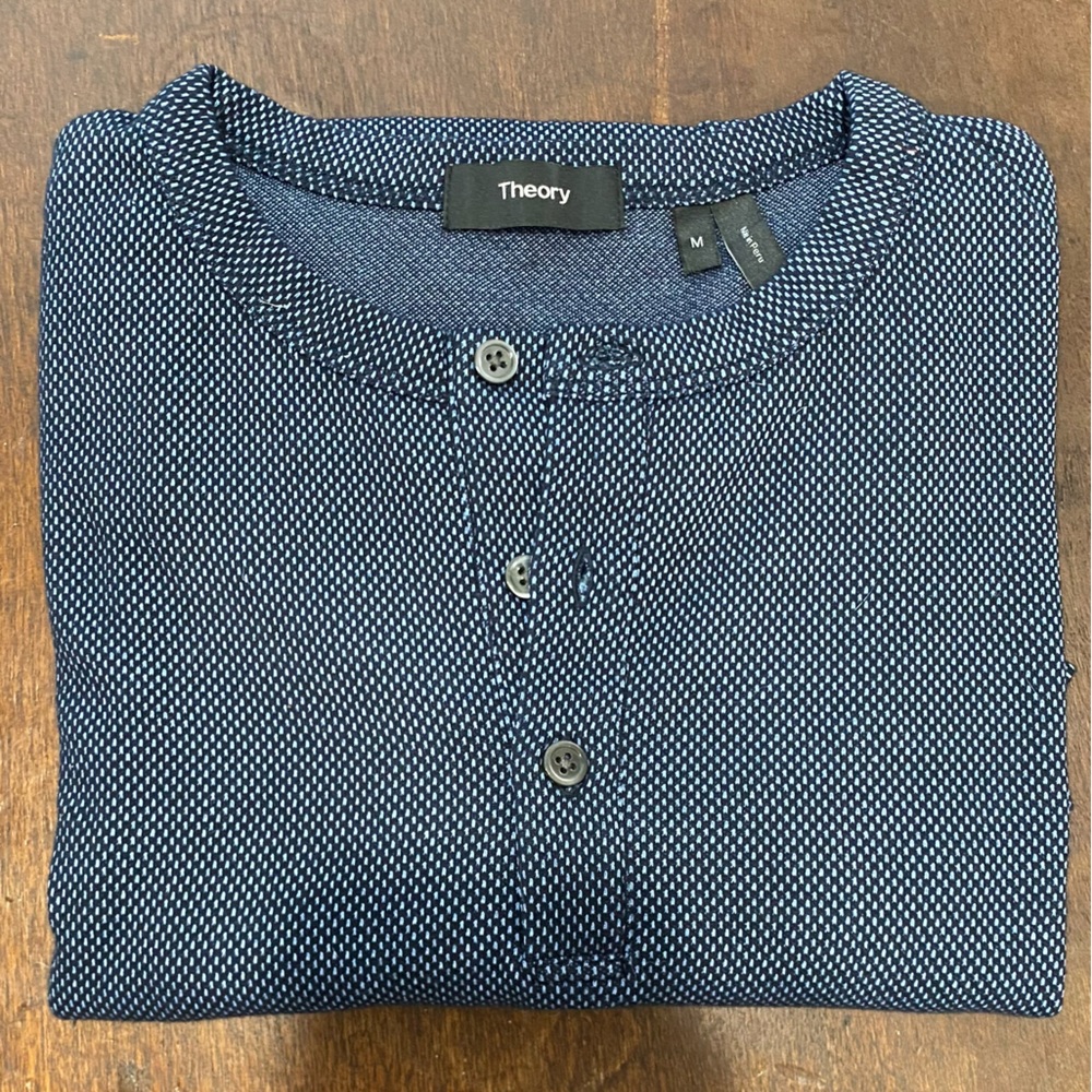 Theory Men’s ShortSleeve T-Shirt Black/Blue Size M